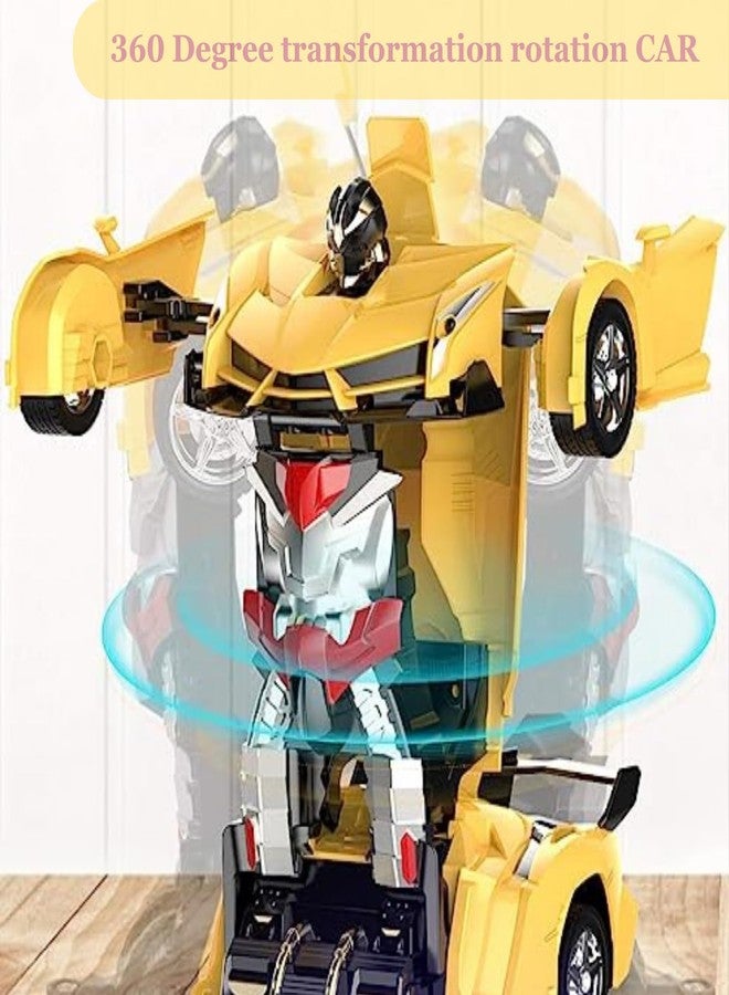 QUEENZOMY سيارة كوينزومي الروبوتية المتحولة للأطفال من عمر 3 سنوات فما فوق، سيارة تتحول تلقائيًا، سيارة تصادم وانطلاق | حجم صغير 14.5 سم | ألوان متعددة - Image 2